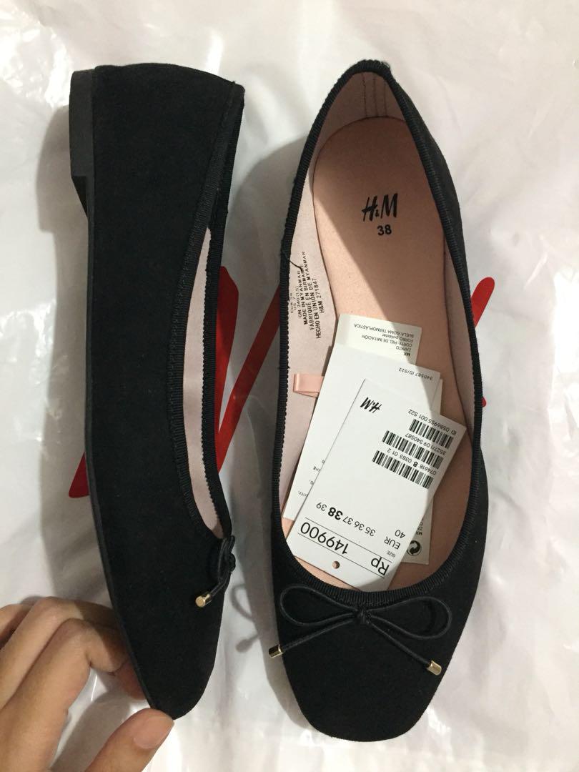 Flat shoes h&m hitam new arrivals