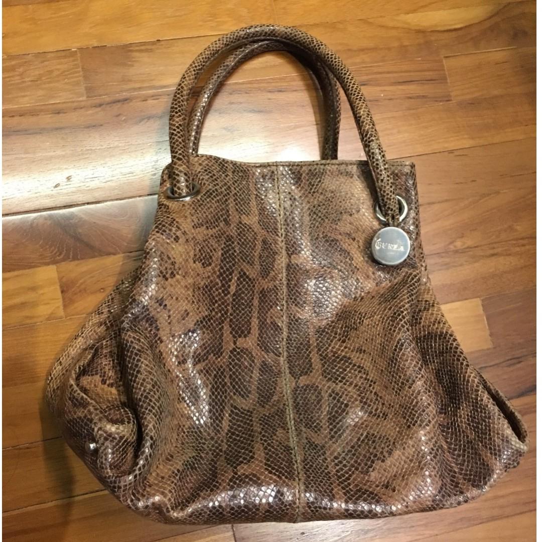 Furla snakeskin bag sale