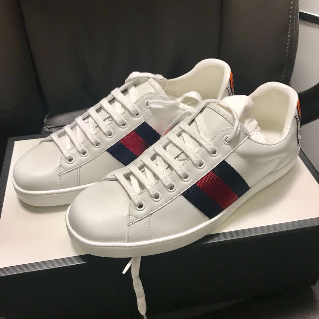 Gucci white tiger ace sneakers store