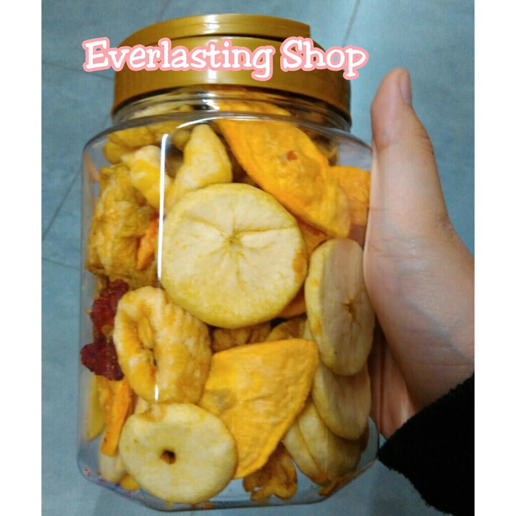 Healthy Crisps Chips Chip Harvest Snack Jar Ubi Singkong Pisang