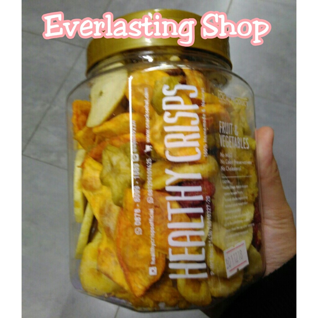 Healthy Crisps Chips Chip Harvest Snack Jar Ubi Singkong Pisang