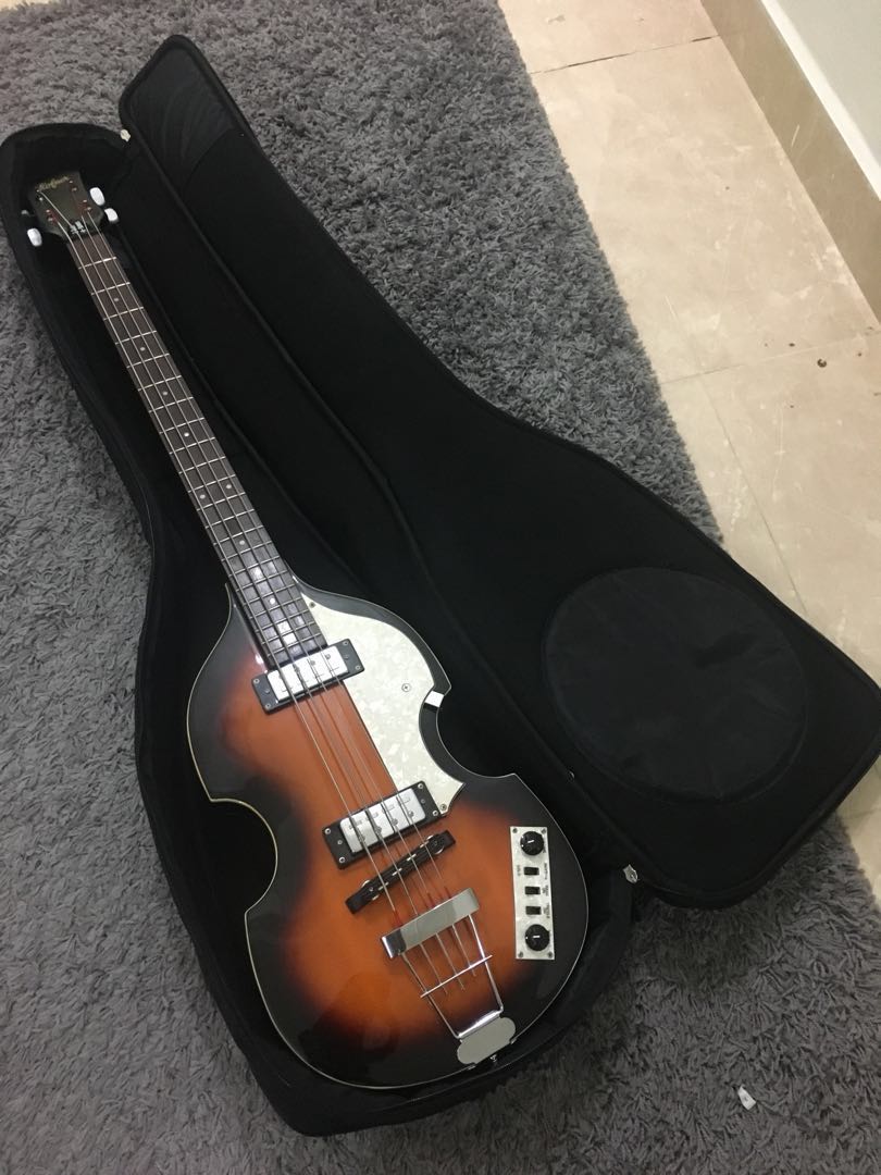 Hofner violin bass hotsell gig bag