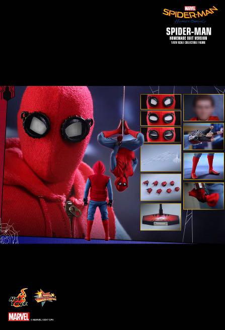 Hot Toys Spiderman Homecoming Tom Holland Homemade Suit Hobbies