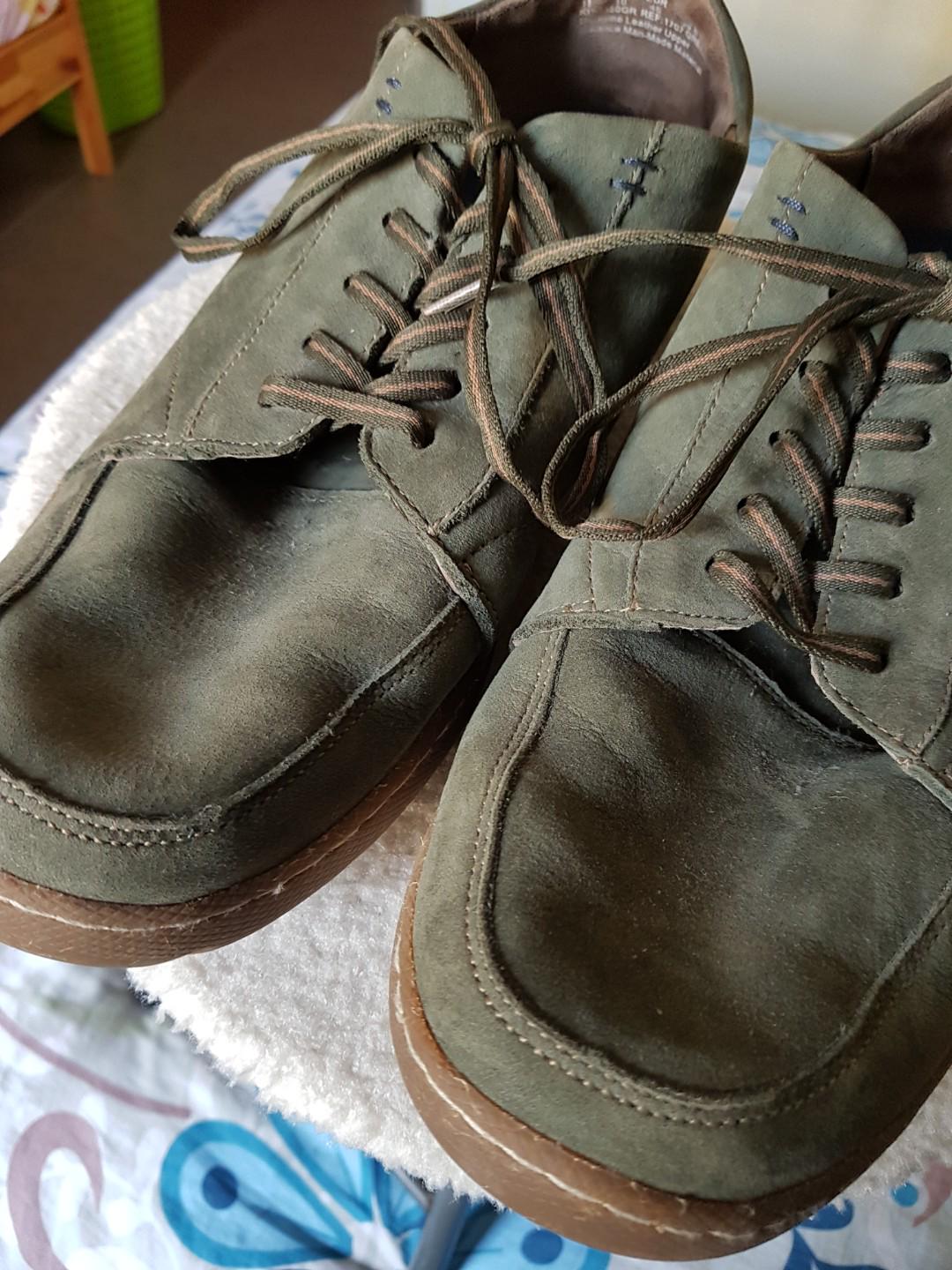 hush puppies green shoes