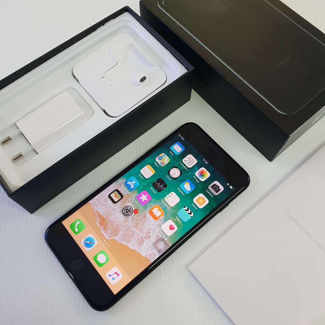 Iphone 7 Plus 128gb Jet Black Ibox Telepon Seluler Tablet Di Carousell