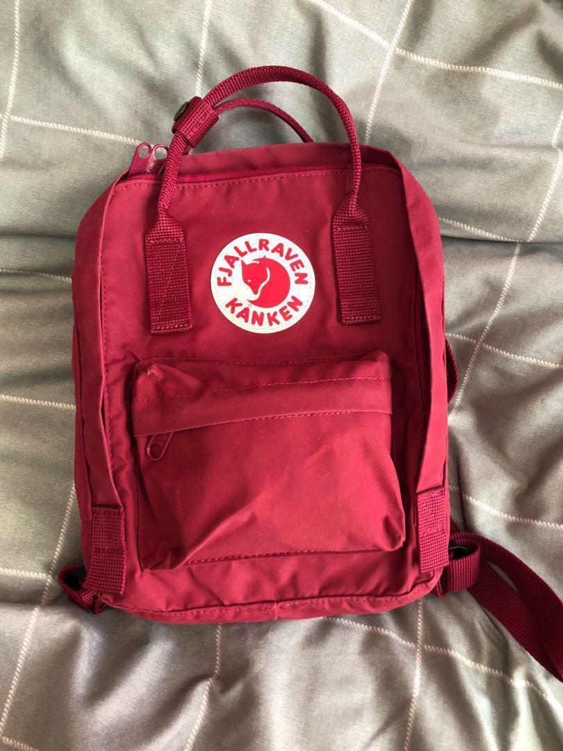 kanken mini plum
