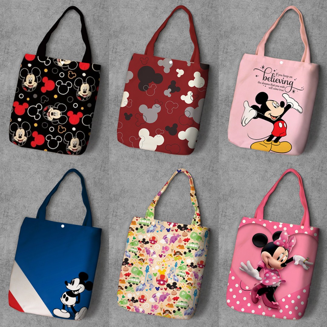 minnie mouse canvas tote bag