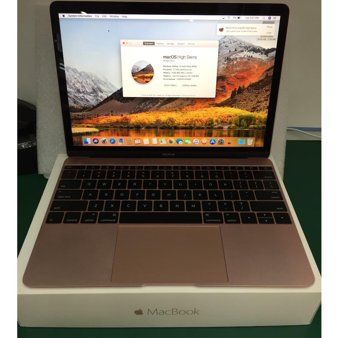 Macbook Retina 12 Inch Early 16 Electronics Computers Laptops On Carousell