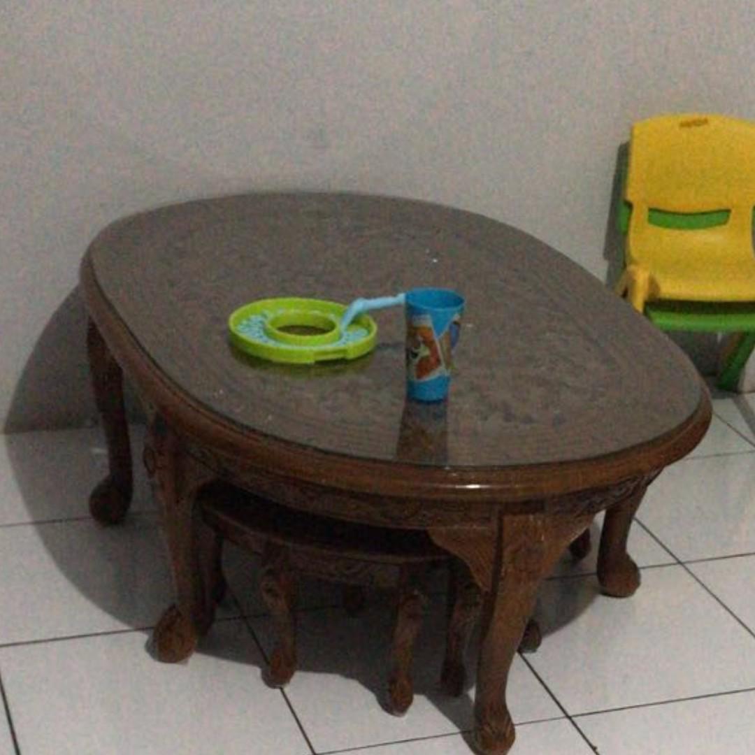 Meja Oshin Jati Perabotan Rumah Di Carousell