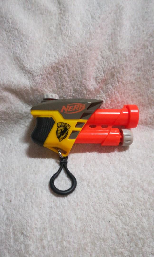 Nerf N Strike S. S. AS1 Keychain Mini Single Blaster, Sports Equipment
