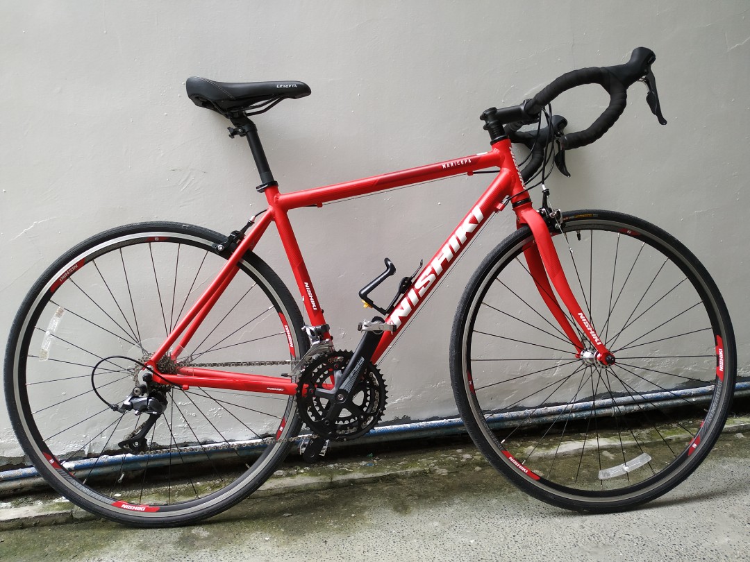 nishiki road bike red