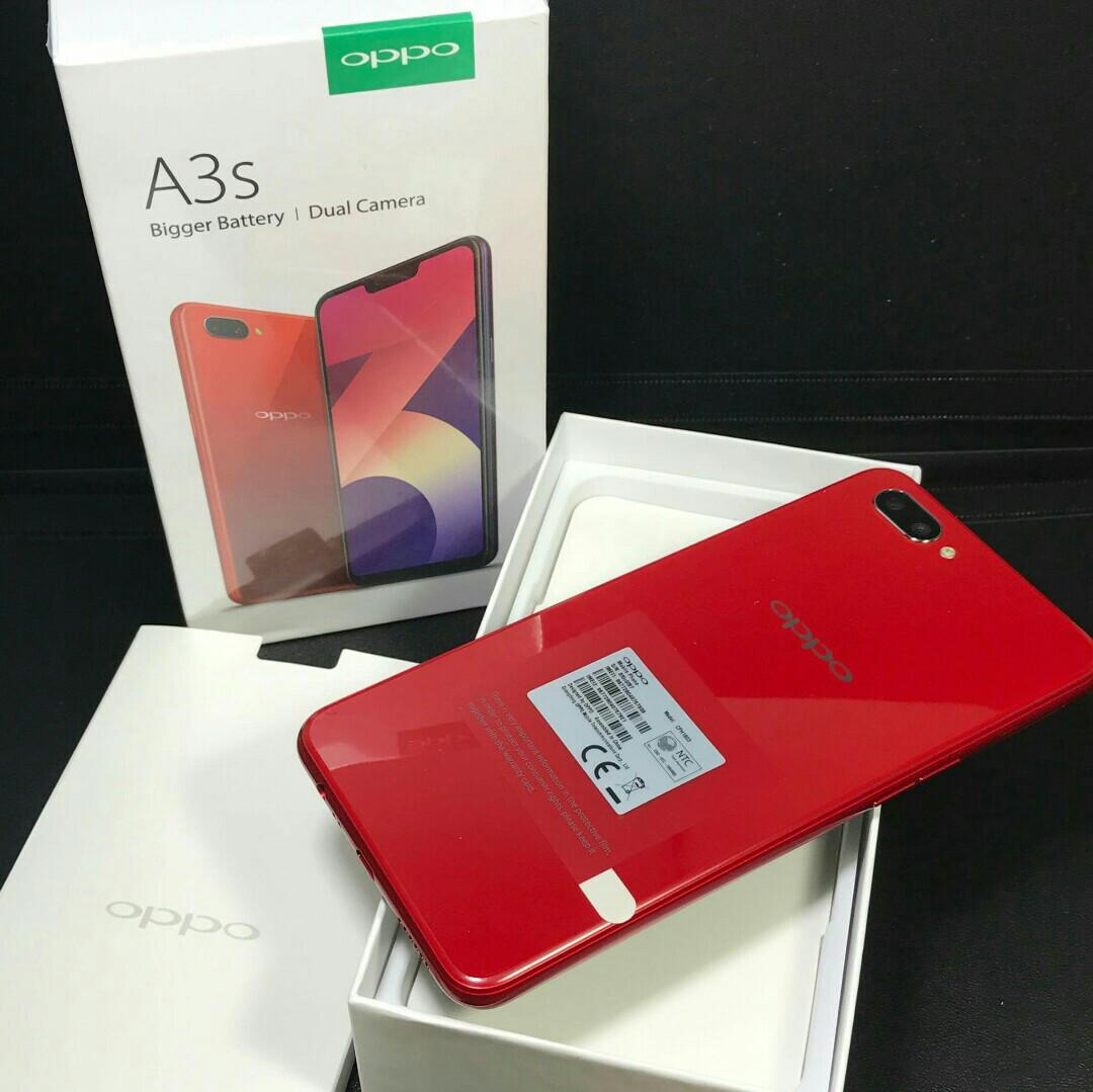 Oppo 7A3S (Category: Earphones) located in Manila. Submitted by Decca0310 (Listing ID 187066734, Image 2). Description: Available Onhand New release Oppo A3S Color : Red Brandnew / NTC Factory unlock (Limited stock).