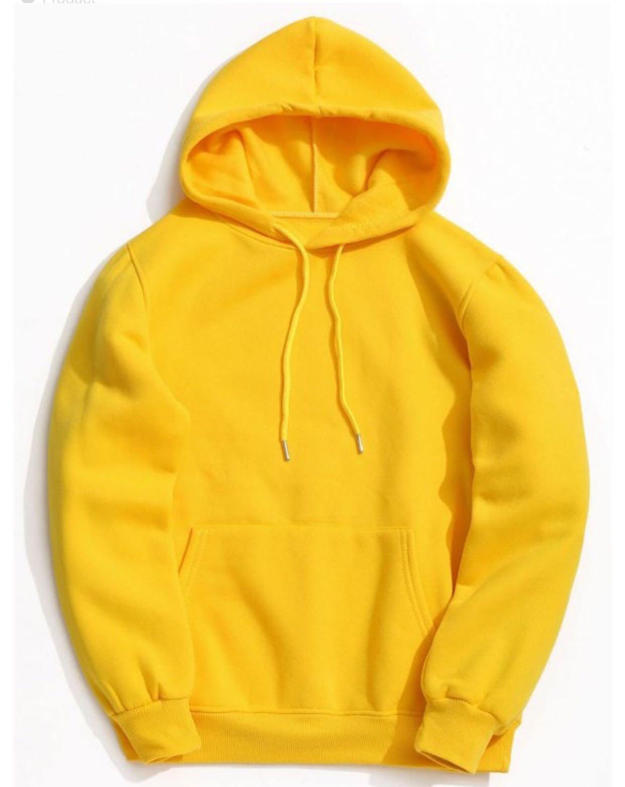 basic yellow hoodie
