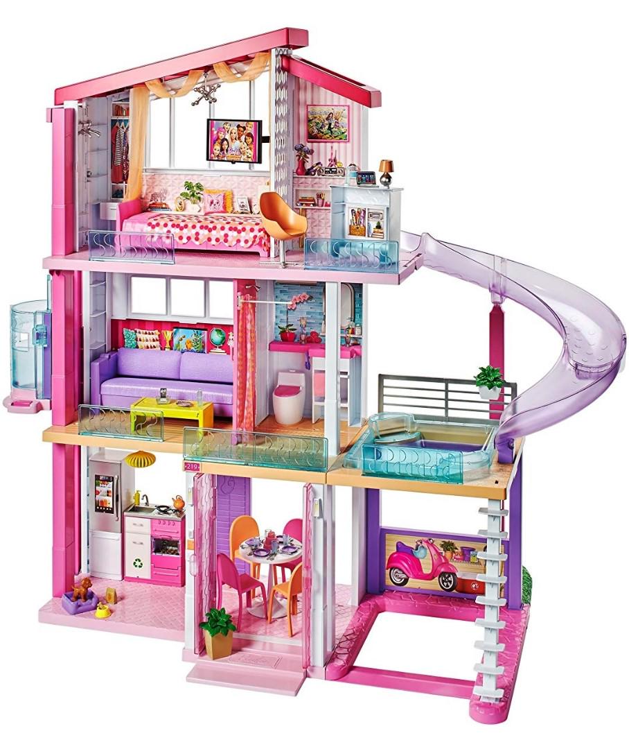 Po Bn Threestorey Barbie Dreamhouse Fullyfurnished Doll House Play Set With Slide And Pool 1535439266 1ded7f83 Progressive 