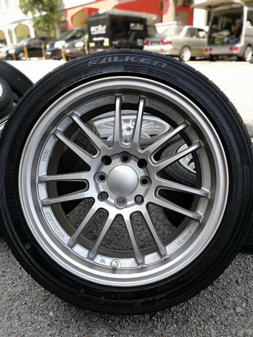 Re30 16 Inch Sports Rim Myvi 2018 Tyre 70 Mantap Bro Auto Accessories On Carousell