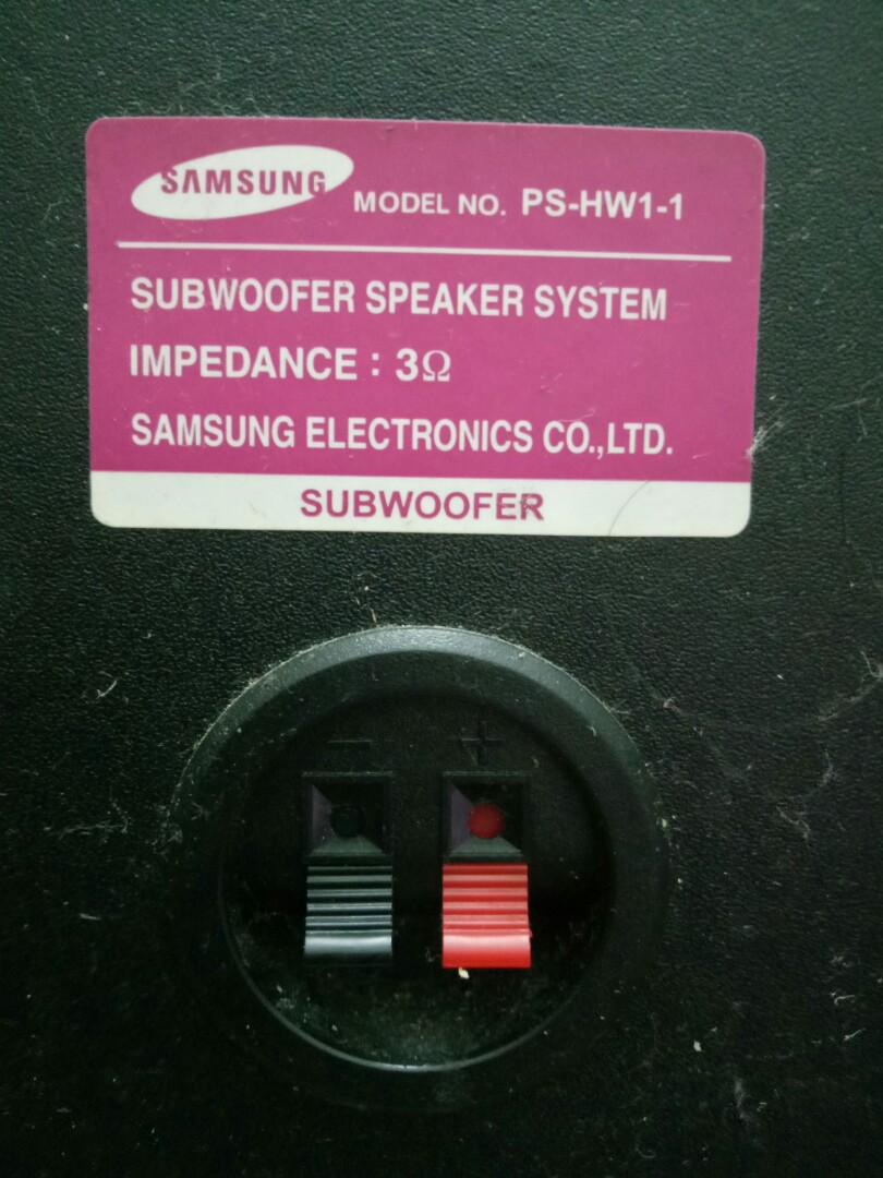 SAMSUNG SUBWOOFER SPEAKER SYSTEM, Audio, Soundbars, Speakers