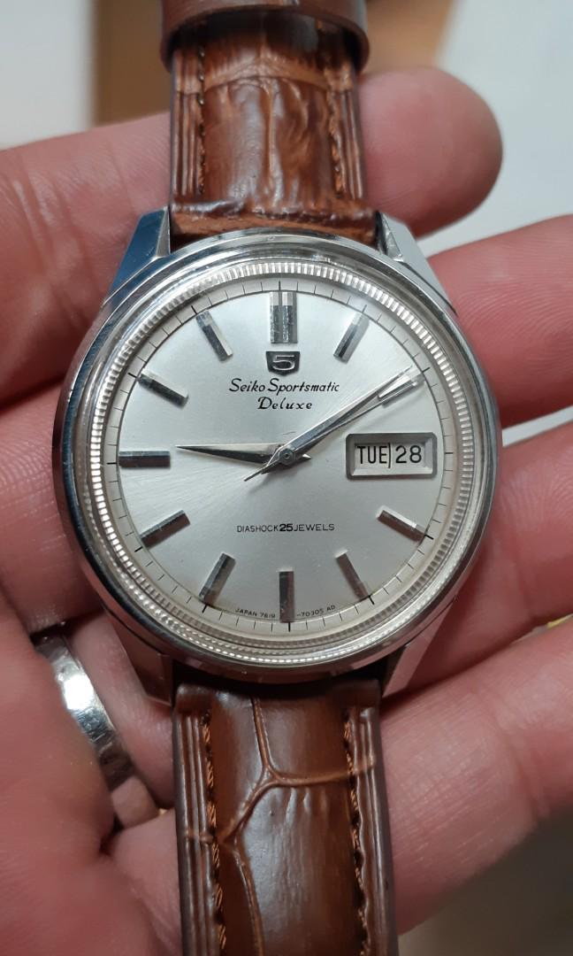 Seiko sportsmatic deluxe SALE!!!, Fesyen Pria, Jam Tangan di Carousell