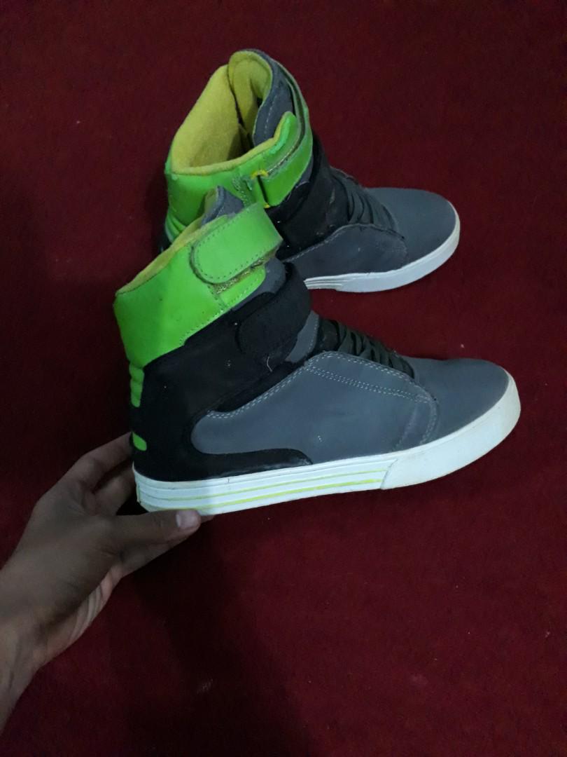 Supra society charcoal neon orange cheap