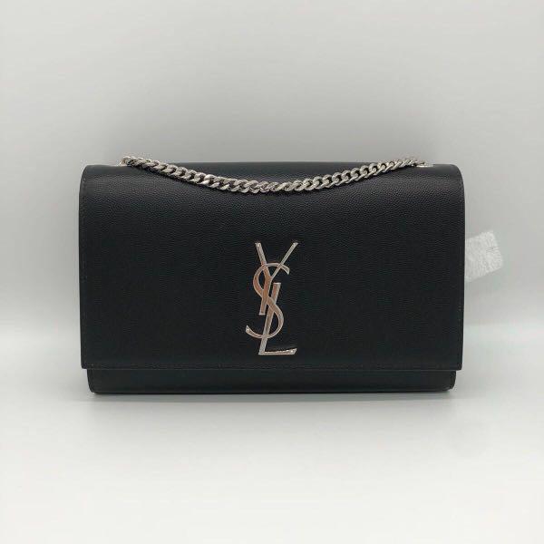 ysl kate medium in grain de poudre embossed leather