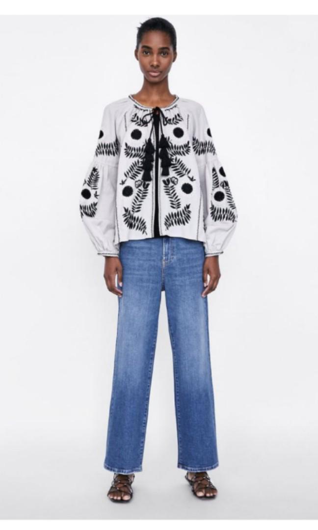 Zara embroidered jacket