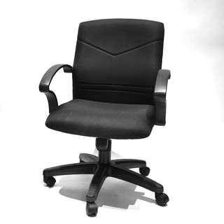 Black Office Swivel / Study Chairs + Ergonomic + Adjustable
