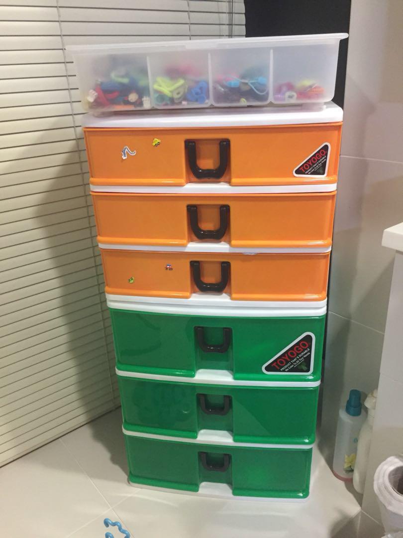 2 Toyogo Chest Of Drawers And Plastic Box Furniture Shelves