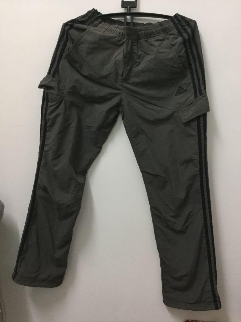 Adidas Soldier Green Tracksuit Pants, Men's Fashion, Bottoms, Joggers
