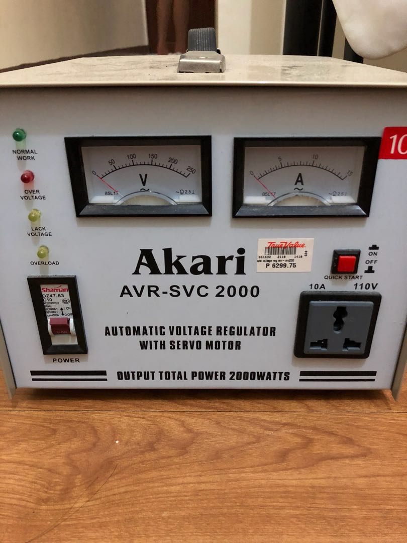 Akari 2000Watts AVR with Servo Motor/Stepdown Transformer, Audio, Other