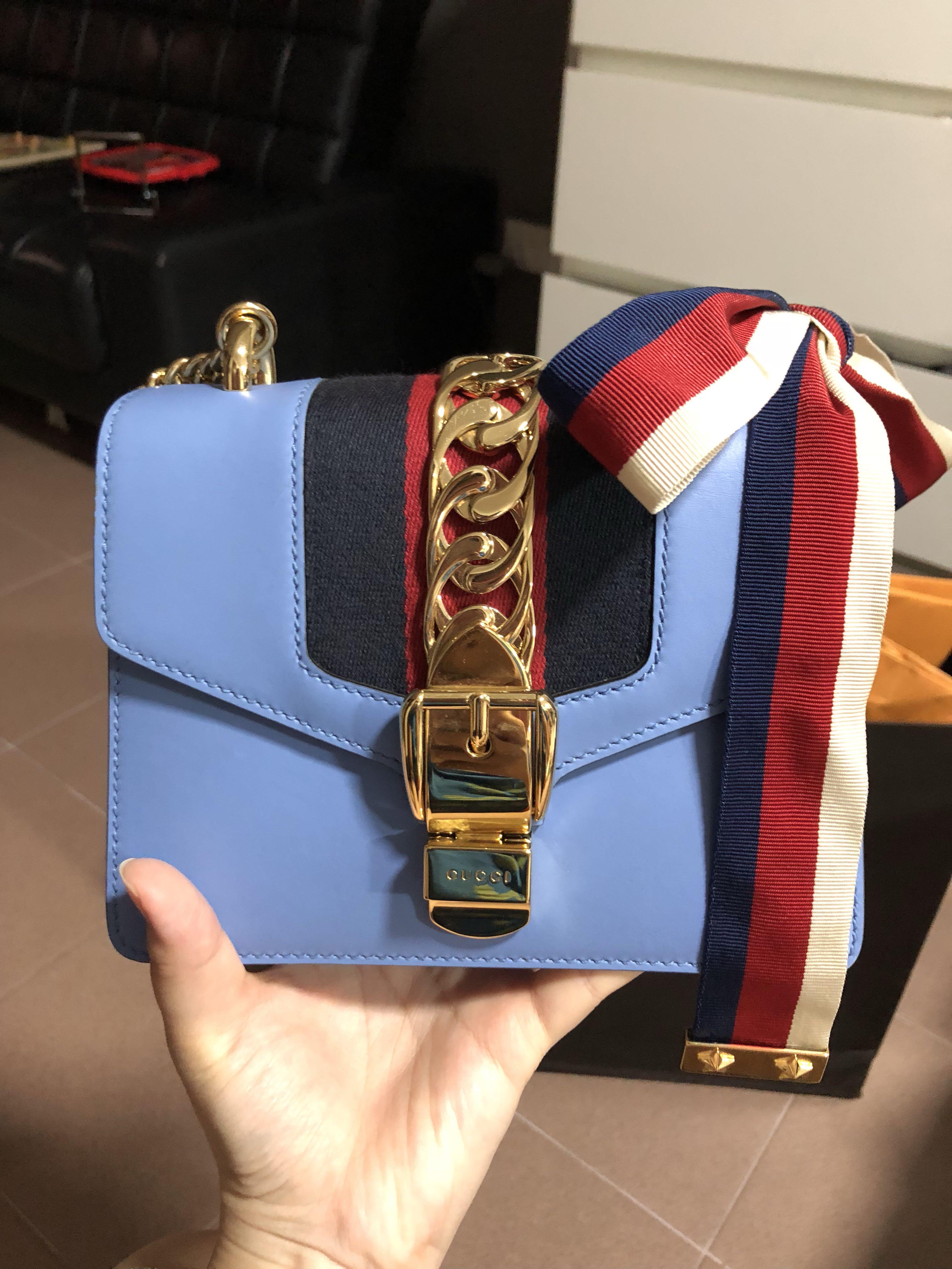 gucci blue sling bag