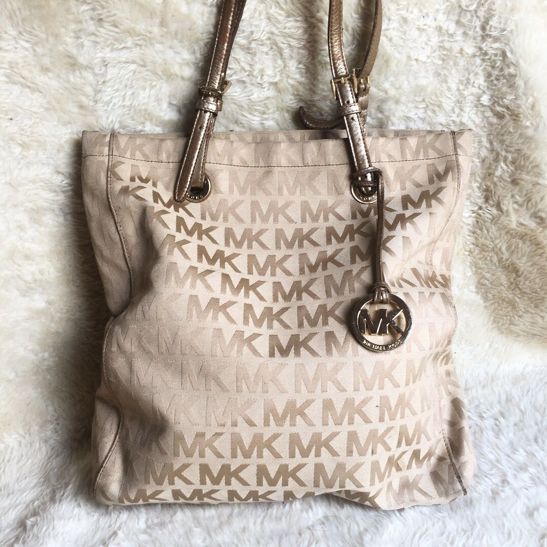 Authentic Michael Kors Jacquard Tote Bag, Women's Fashion, Bags
