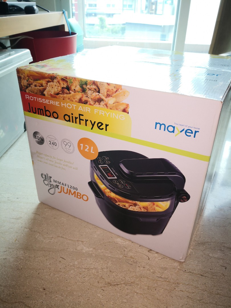 BNIB Mayer Jumbo Airfryer Air Fryer, TV & Home Appliances, Kitchen