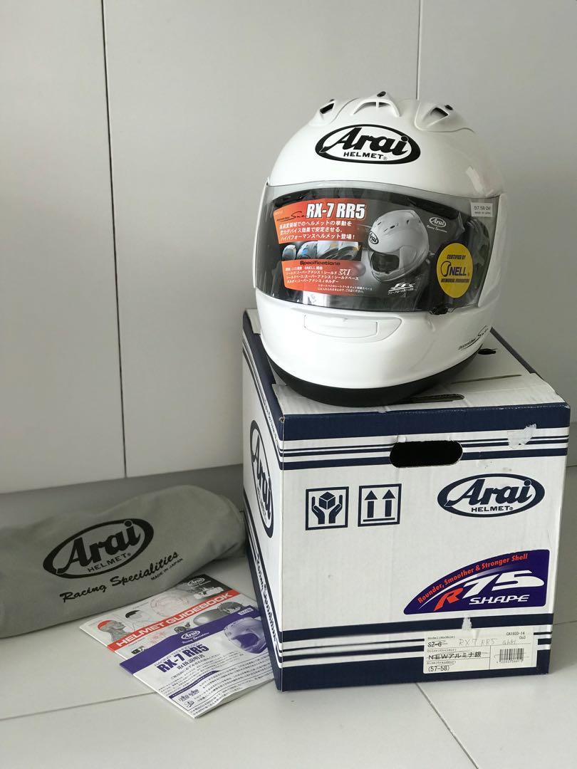 Arai hotsell rx7 white