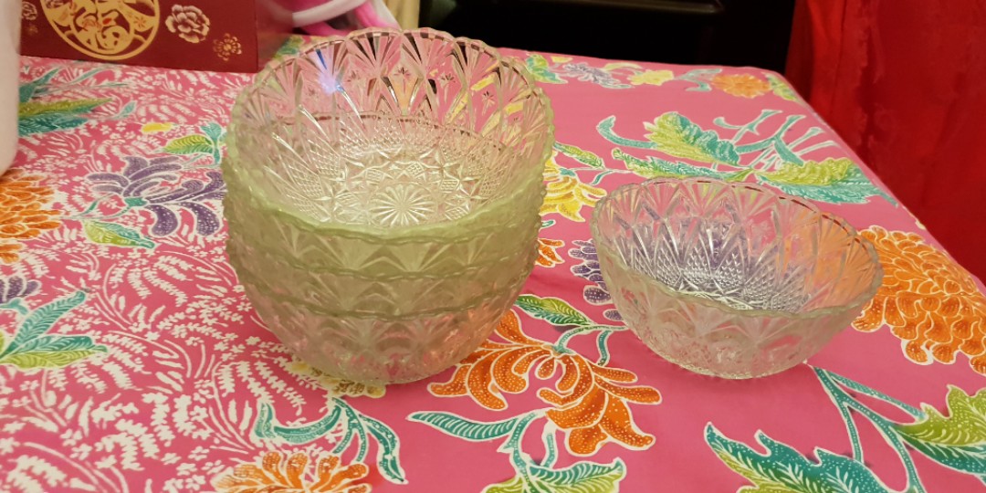 Clear Glass Ice Cream Bowl Home Appliances Kitchenware On Carousell