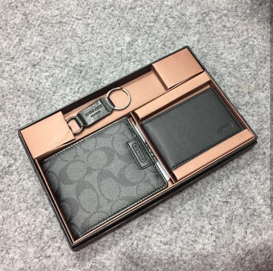 Coach Men Wallet Gift Set Barang Mewah Tas Dompet Di Carousell