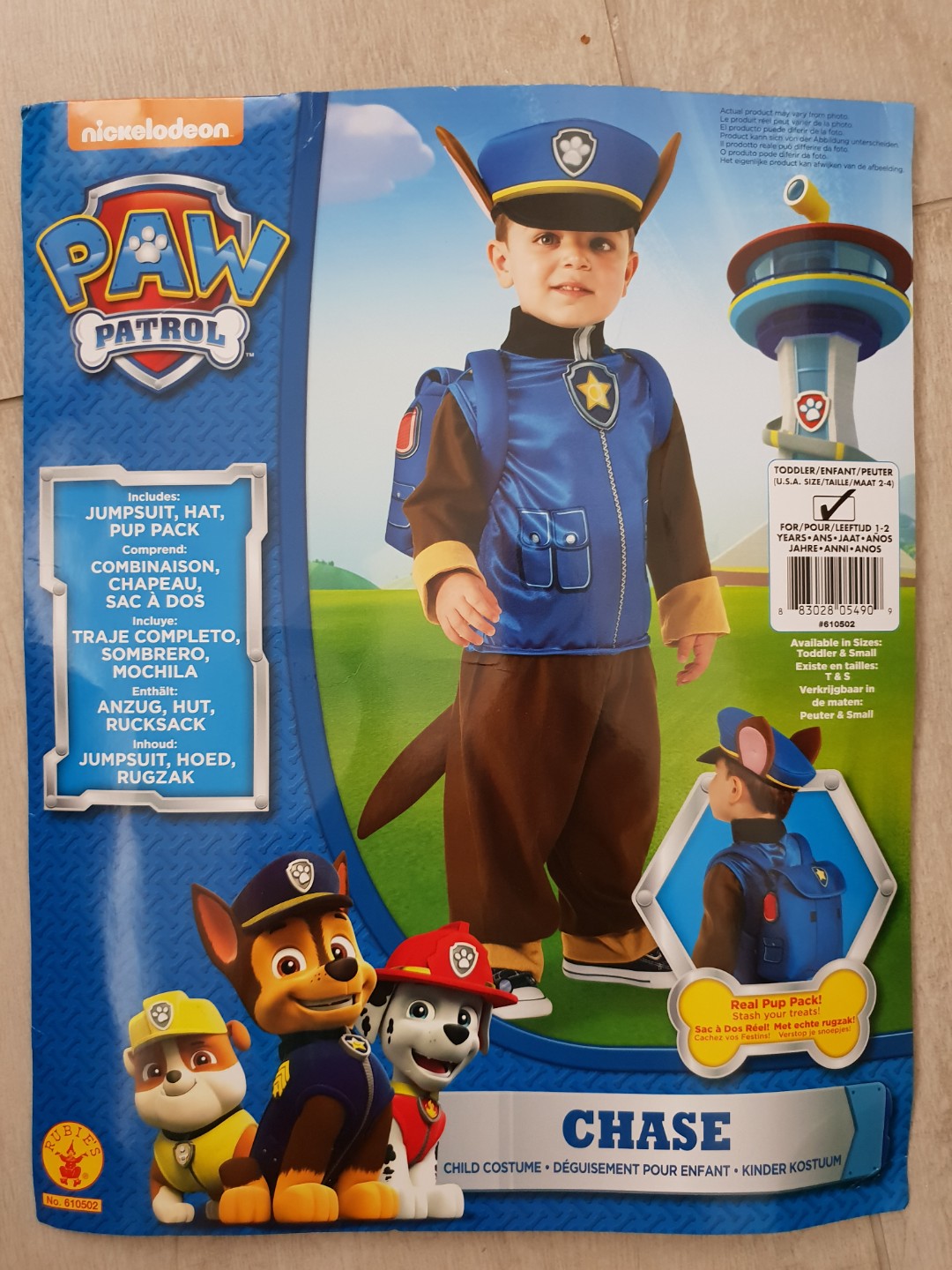 Costume for Kids- Chase from Paw Patrol, Babies & Kids, Babies & Kids on