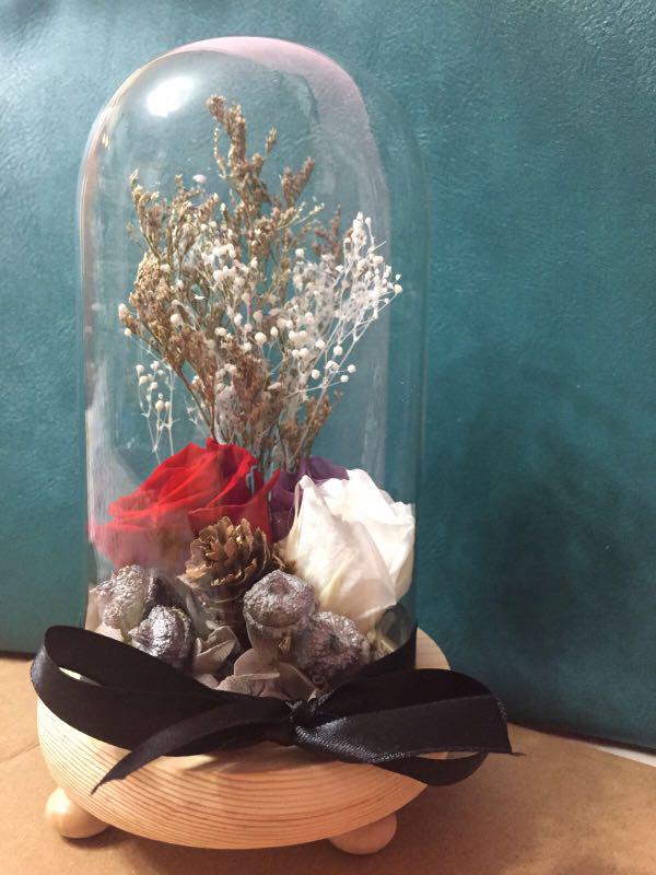 Diy 自製永生花玻璃盅 其他 其他 Carousell