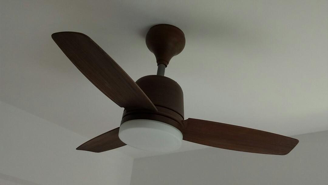 Elmark Ceiling Fan In Brown 3 Blades Elba 36 Home