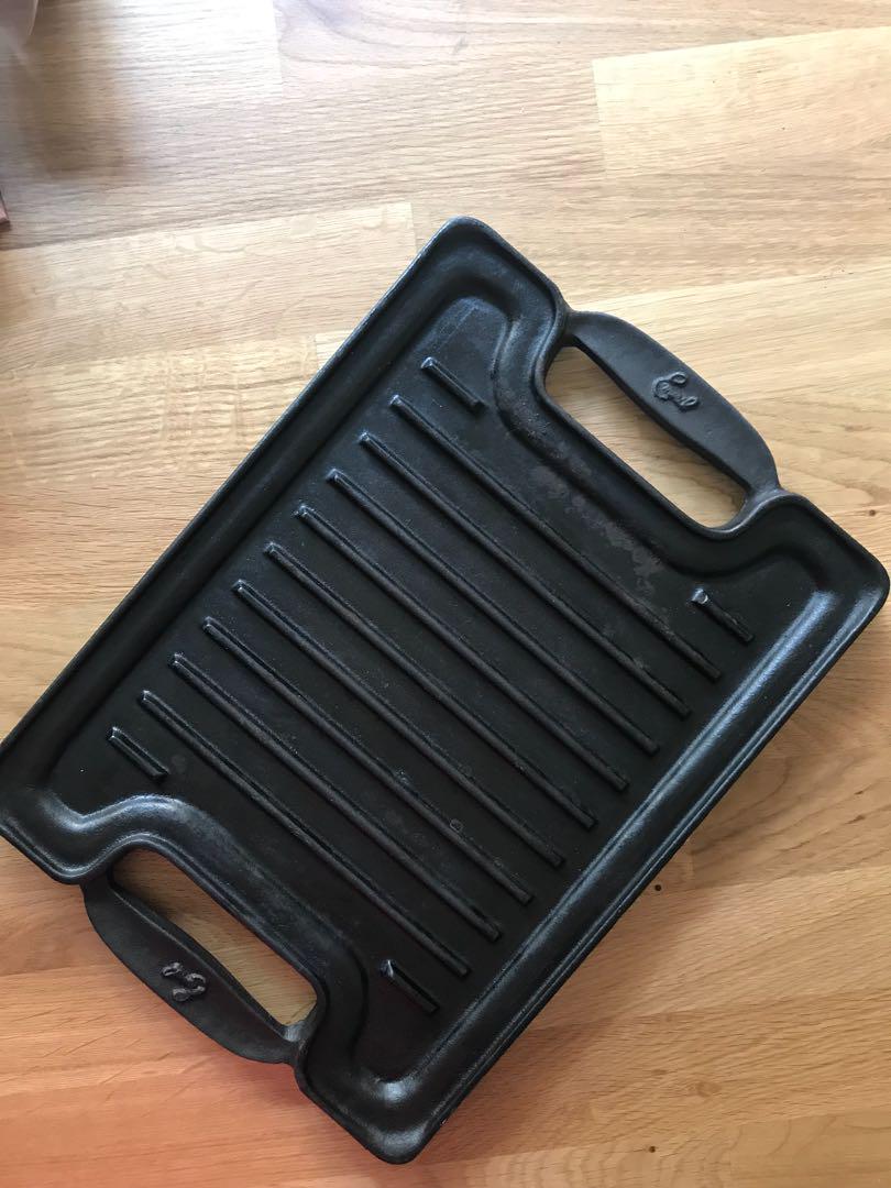 Emeril Lagasse cast iron double sided grill and griddle pan, Furniture