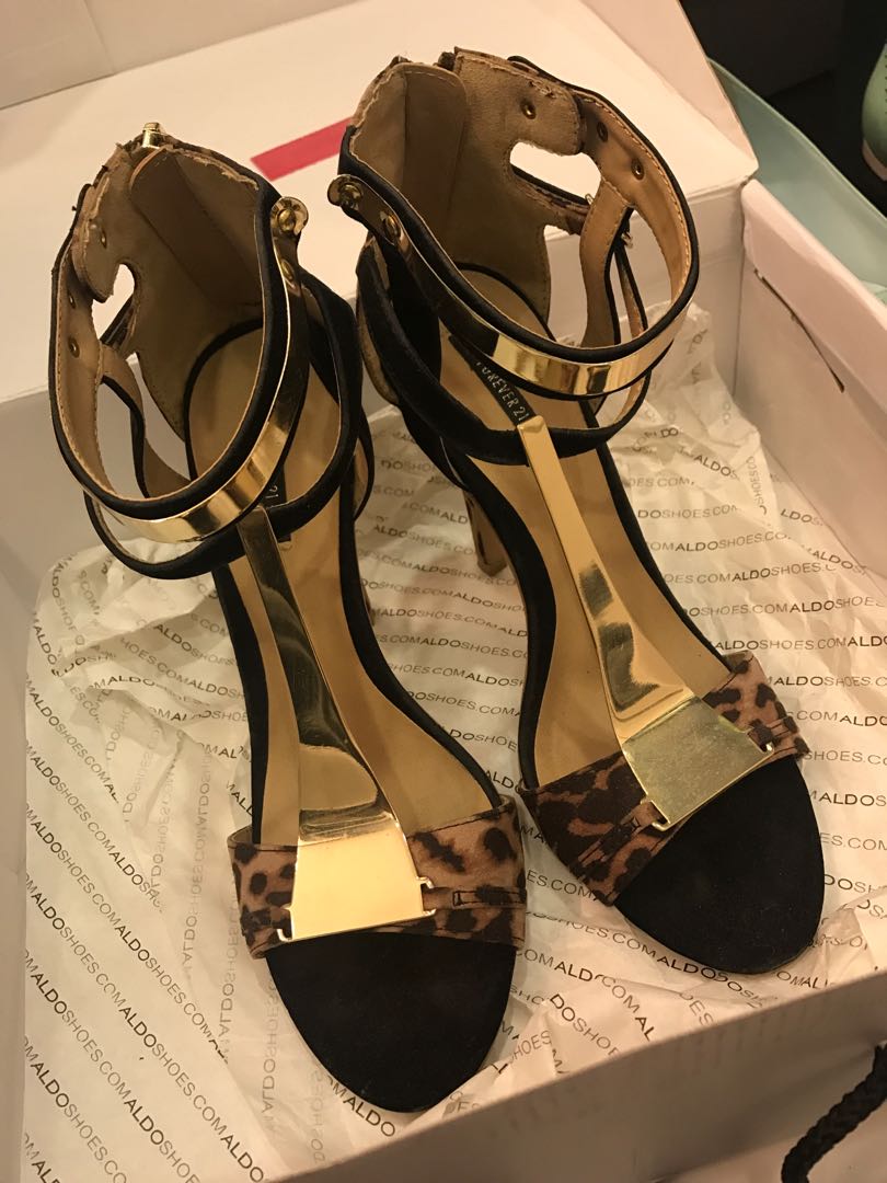 forever 21 leopard sandals