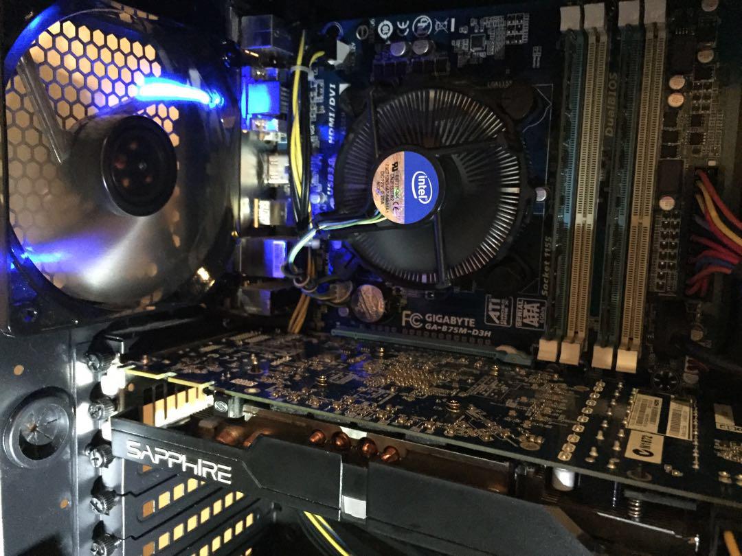 Fortnite budget Gaming Set i5 3570K/R9280X 3GB/120SSD/1 TB Storage with