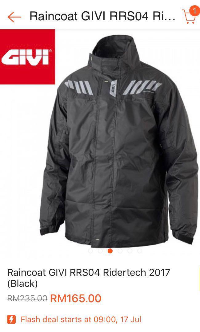 Givi Raincoat Waterproof Garment RRS04 Auto Accessories on Carousell