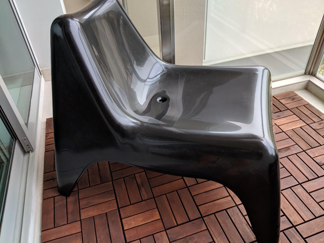 IKEA Outdoor Chair (Black), Furniture & Home Living, Furniture, Chairs