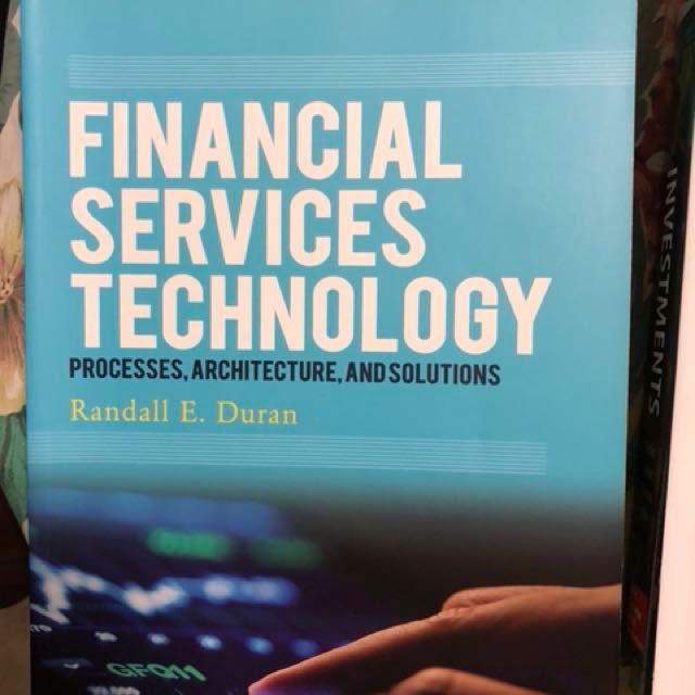 Is4228 Information Technologies In Financial Services Books Stationery Textbooks On Carousell