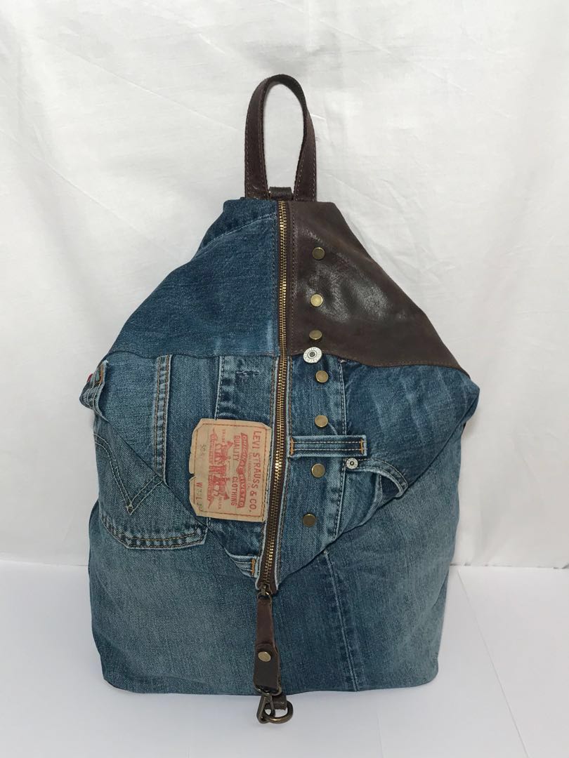 levis backpack leather