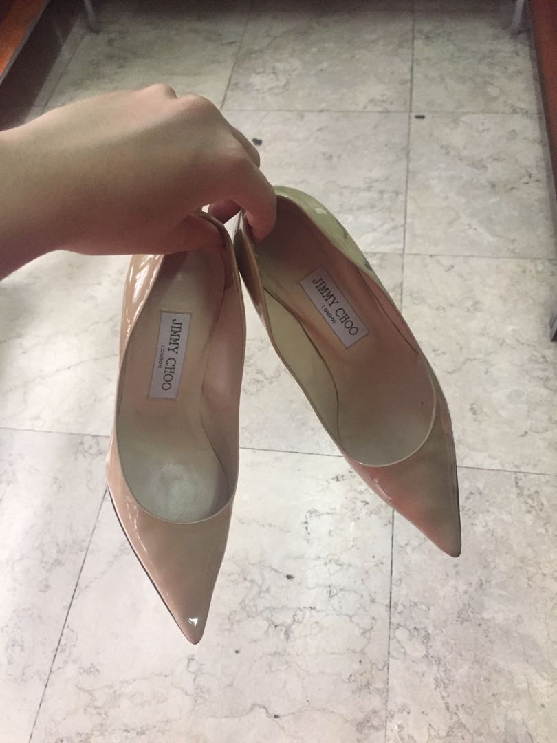 jimmy choo nude shoes