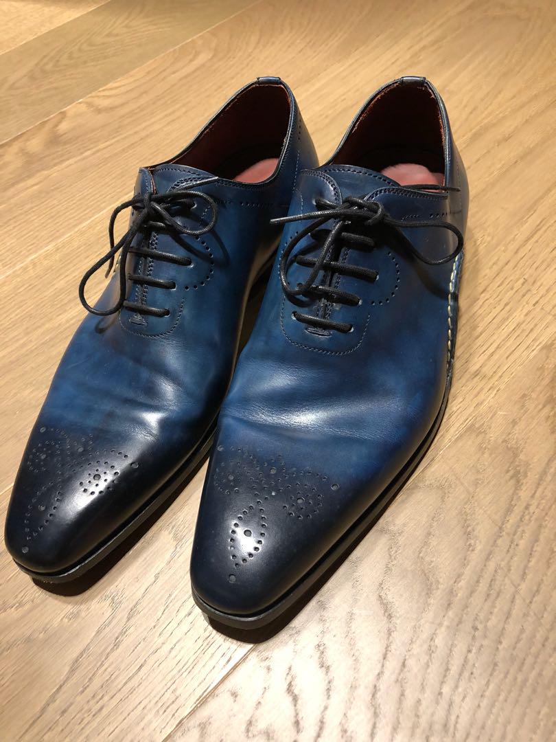 Magnanni Blue patina laced shoe, Men's Fashion, Footwear, Formal Shoes ...
