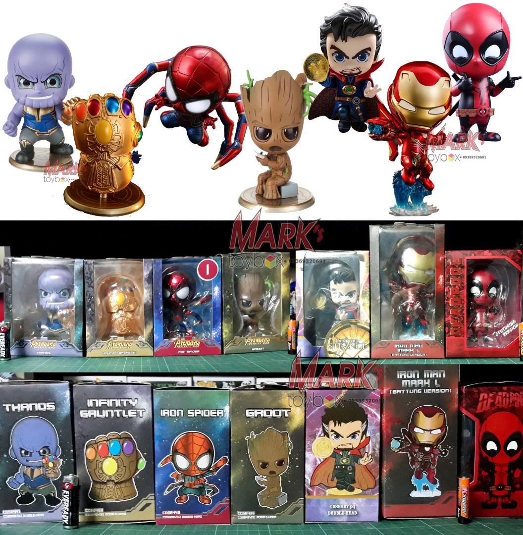 Marvel Avengers Infinity War With Deadpool Cosbaby K O Bobble Heads Finally Complete Set Toys Games Toys On Carousell