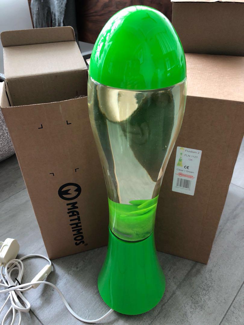 Mathmos Fluidium Lava Lamp Near Mint With Box Furniture Others