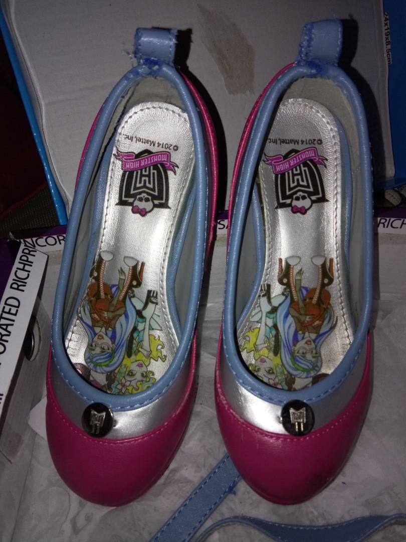 Childrens Peep Toe Girls Bows Crystal High Heels Princess Sequins Sandals  Party | eBay