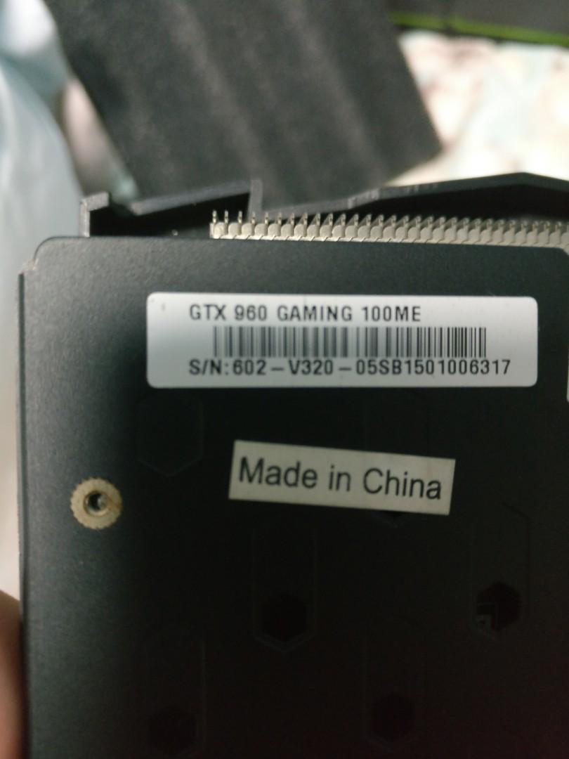 Msi Gtx 960 2gb Gaming 100me Limited Edition Computers Tech Parts Accessories Computer Parts On Carousell